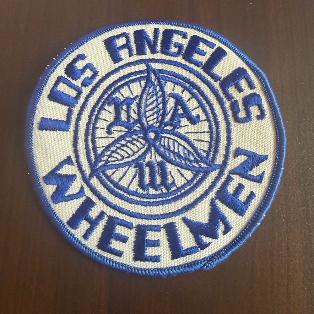 Los Angeles Wheelmen vintage embroidered Blue Patch.
